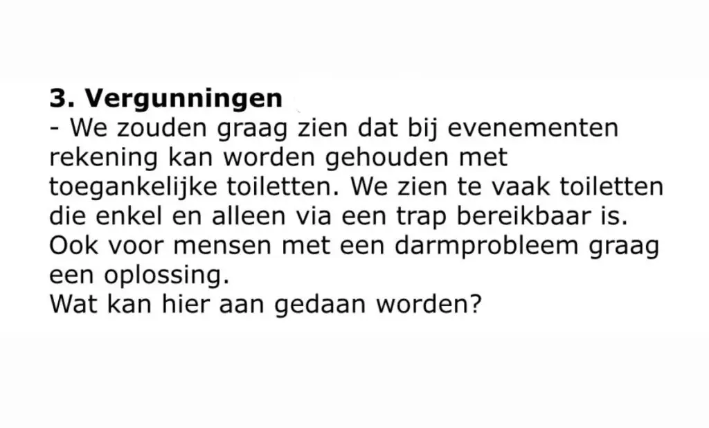 Vergunning agendapunt