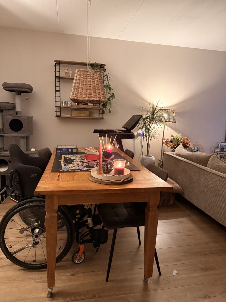 Loopband en rolstoel